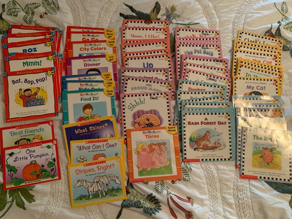 81 Kids Scholastic Readers Mostly Phonics & Some Sight