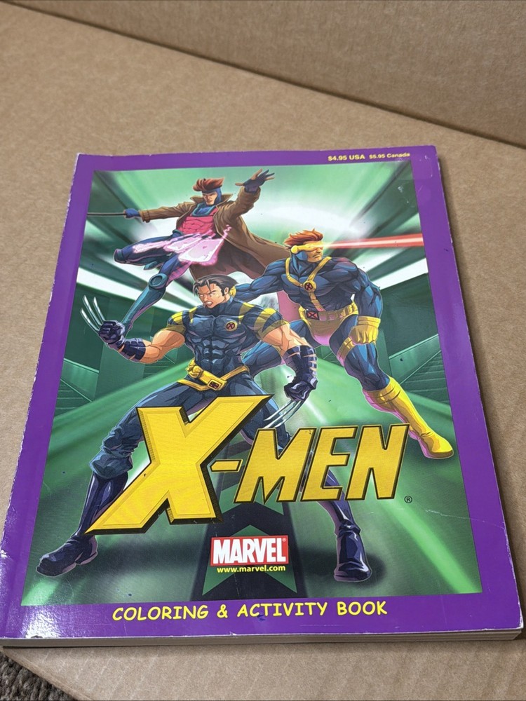 Marvel X-Men Coloring & Activity Books 2003 Unused