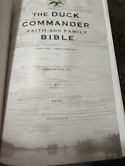 The Duck Commander Faith and Family Bible: New King James Version Signature RARE