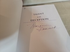 Talent for Deception, Dimmick, Marianne Signed Paperback Flaws In Photo
