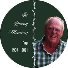 Remembering our Loved Ones – Memorial Ornament – 2.75″ Aluminum Round