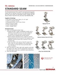 BERNINA Mastery Workbook Set Embroidery, Sewing, Presser Feet 880 790 770 500…