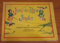 1972 Jump the Rope Jingles by Emma Vietor Worstell Softcover Book 44 Pages