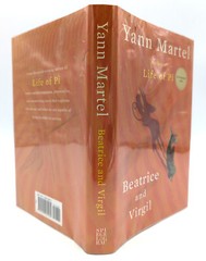 2 Book Lot – SIGNED Yann Martel in BEATRICE AND VIRGIL HC, LIFE OF PI paperback