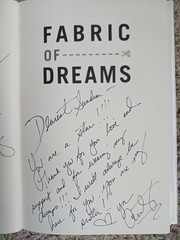 Fabric of Dreams by Anthony Mark Hankins/hardback signed/inscribed with drawing