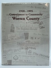 Commitment to Community Warren County Ohio 1920 1995 hardcover 76 Pages
