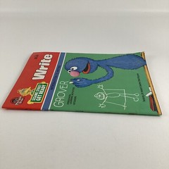 Sesame Street Get Ready Write Workbook Grover Intro To Writing Preschool Vintage