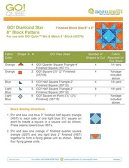 ACCUQUILT GO QUBE 8″ Block Patterns Manual – LOOP FASTENED – TOUGH JACKET