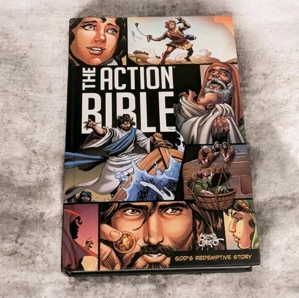 Kids Action Bible Illustrated Gods Redemptive Story Hardcover Sergio Cariello