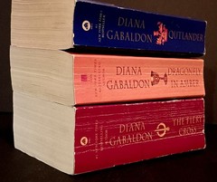 Diana Gabaldon Outlander Ser. (Lot of 3) Paperbacks- Fiery Cross-Echo-Dragonfly