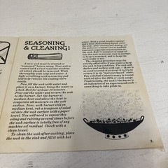 About Your WOK Paperback Booklet 1976 Taylor & NG S.F. CA Loose Pages