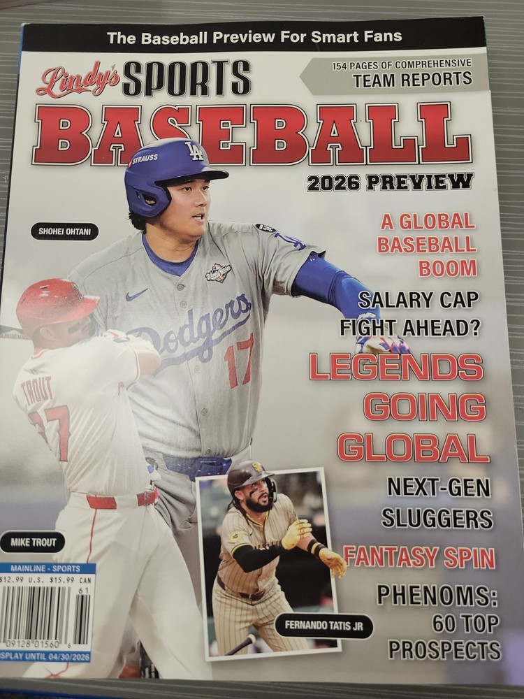 LINDY’S SPORTS BASEBALL PREVIEW 2026 LEGENDS GOING GLOBAL