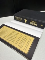 Onyx Storm By Rebecca Yarros Deluxe Edition Sprayed Edges HC/DJ 1st Edition