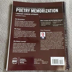 Andrew Pudewa Linguistic Development Through Poetry Memorization Teacher Manual
