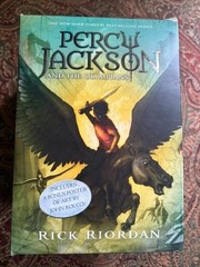NEW Percy Jackson and the Olympians 5 Book Paperback Boxed Set (w/poster)