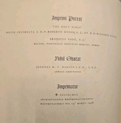 The Family Holy Bible Hawthorn 1966 Red Hardcover Pope John XXIII