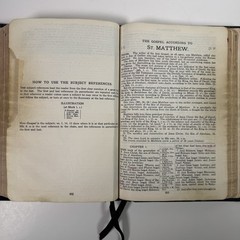1945 Scofield Reference Bible KJV Oxford Hand Grained Morocco Leather USA Vtg