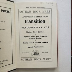 In Transition: Writing & art from Transition magazine 1927-1930: Paris Anthology