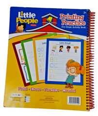 Fisher Price Little People Printing Practice Dry-Erase Activity Book Write &Wipe
