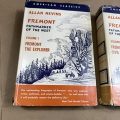 Vintage Fremont Pathmarker Of The West Allan Nevins 2 Vol Green HC Ungar USA
