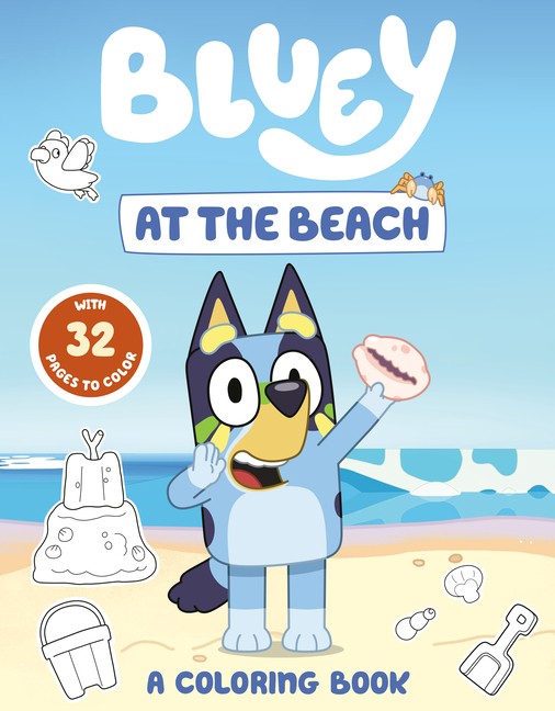 Bluey: At The Beach: A Coloring Book