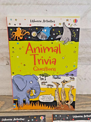 LOT (3) Usborne Trivia Questions Books – Animal Dinosaur General Knowledge – NEW
