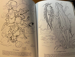 Trolls, Elves and Fairies Dover Coloring Book by Jan Sovak Paperback #0486423824