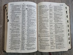 1983 Nelson NKJV Red Letter Bonded Leather Imperial Reference Bible Gilded 745BG