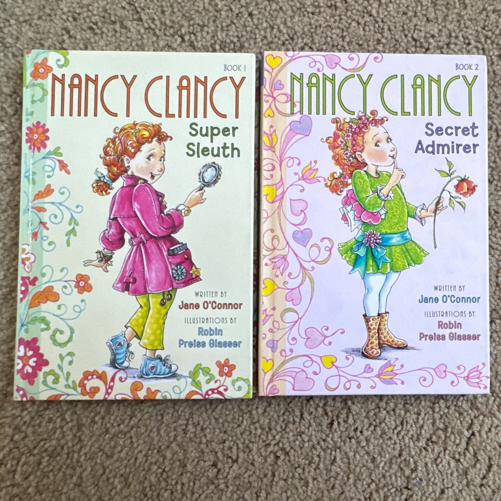 Jane O’Connor Nancy Clancy Books 1-2 Hardcover Illustrated Ages 9-12