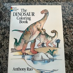 The Dinosaur Coloring Book Anthony Rao Dover Vintage 1980