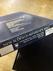 Oxford KJV New Scofield Bible 1967 Genuine Natural Morocco Leather 09179x w Box