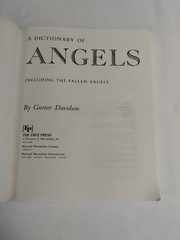 Dictionary Of Angels by Gustav Davidson 1971 Paperback First Free Press Edition