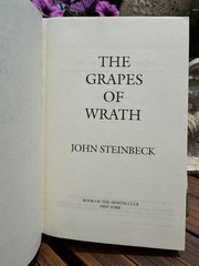 The Grapes of Wrath John Steinbeck 1995 Book of the Month Club BOMC Edition HC