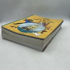 Hergé The Adventures Of Tintin 12-Book Paperback Set Little Brown Multicolor
