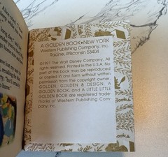 Vtg 1991 A Little Little Mini 2.75” Golden Book #43 Alice In Wonderland – Disney