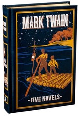 MARK TWAIN 5 Novels: Tom Sawyer, Huckleberry Finn +3 Leather Bound Collectible