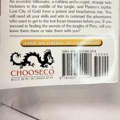 Inca Gold Choose Your Own Adventure 20 Jim Becket White Paperback 2006 Chooseco