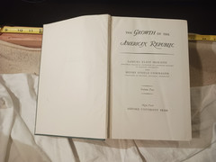 The growth of the American Republic by Samuel Eliot Morison volume 2 hardcover