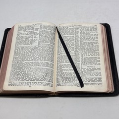 Bible Scofield Reference Edition 1945 KJV Oxford Black Morocco Leather lined