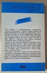 Hungarian book: A maffiahercegno – Jerry Cotton, BASTEI-LUBBE zsebkonyvek, 1989