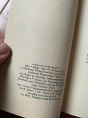Vintage 1977 LEKTURE FUR MINUTEN: Suhrkamp Taschenbuch By Hermann Hesse BOOK