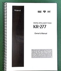 Roland KR-277 Owner’s Instruction Manual: 156 Pages & Protective Covers!