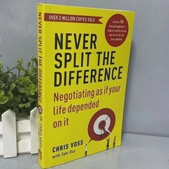 Never Split The Difference By Chris Voss Books it will reach to you in 25-30 day