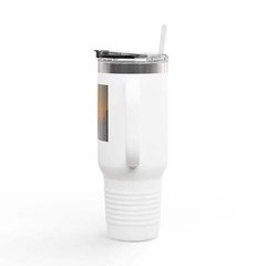 Insulated Travel Mug with Scenic Sunset Design – 40oz
