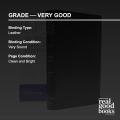 2006 Net Bible Reader’s Edition. Premium Black Bonded Leather LEATHER VG