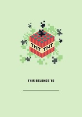 Minecraft Creeper Journal Hardcover 184 Pages Gaming Notebook Official NEW