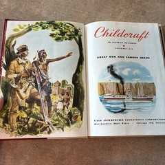 Vintage Childcraft Vol. 6 – Great Men And Famous Deeds Hardcover 256 Pages