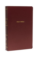 NKJV, Gift and Award Bible, Leather-Look, Burgundy, Red Letter, Comfort Print: