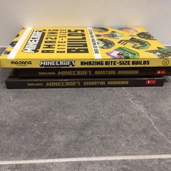 Mojang AB Hardcover 3-Book Lot: Minecraft Essential/Redstone/Bite-Size