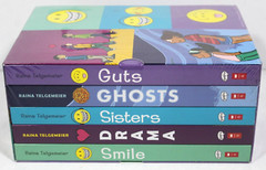 Raina Telgemeier – Box Set (Smile, Drama, Sisters, Ghosts, Guts) NEW Paperback